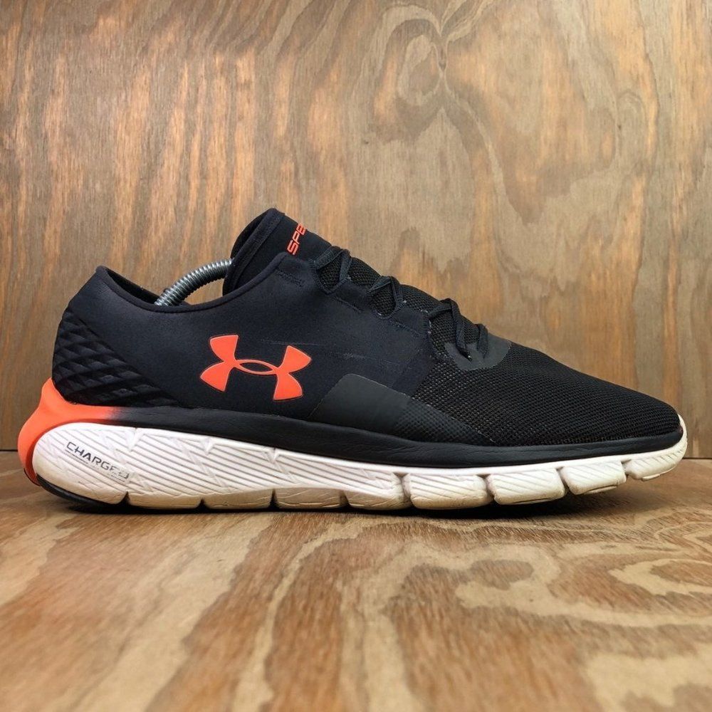Under Armour Men's Black & Orange Athletic Running Shoes